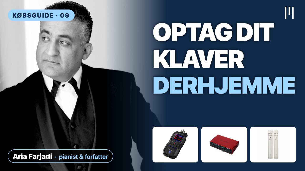 Optag dit klaver derhjemme: Zoom H4essential, Focusrite Scarlett 2i2 eller Rode NT5?