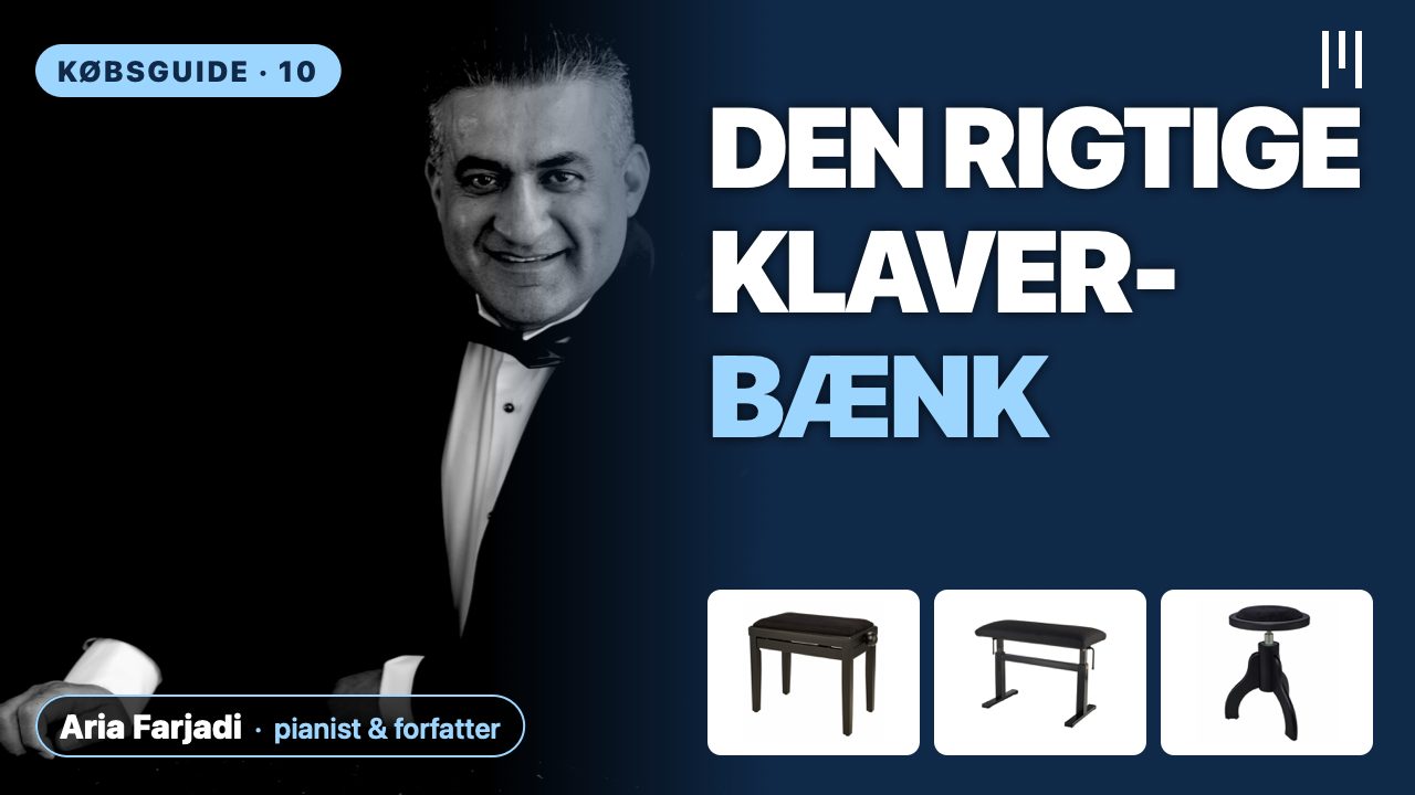 Sådan vælger du klaverbænk: Thomann KB-15BM, Andexinger Lift-o-matic eller PS-37BM?