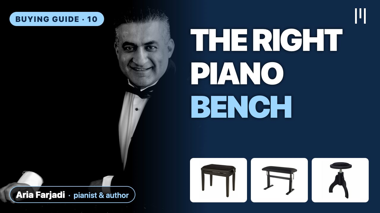 How to Choose a Piano Bench: Thomann KB-15BM, Andexinger Lift-o-matic or PS-37BM?